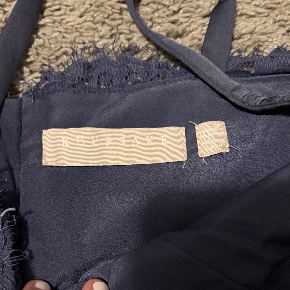 KEEPSAKE the Label Navy Lace Midi Dress - Picture 2 of 5